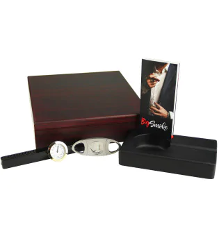 BigSmoke Humidor szett barna