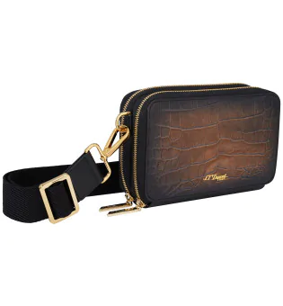 S.T. Dupont Le Grand Atelier Cigar Crossbody Bag Havanna 141452