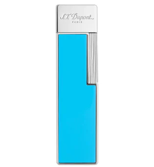 S.T. Dupont Twiggy öngyújtó világoskék lakk króm 030007