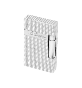 ST Dupont Ligne 2 16184 Gyémántfejű Ezüst Öngyújtó kép 101