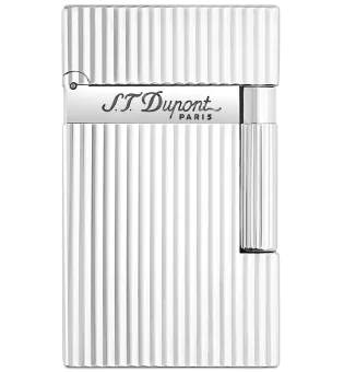 ST Dupont Ligne 2 16817 Barázdált Öngyújtó - Ezüst