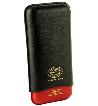 Partagas Series fekete és piros bőrtok