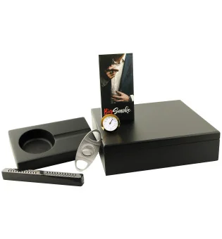 BigSmoke Humidor készlet fekete