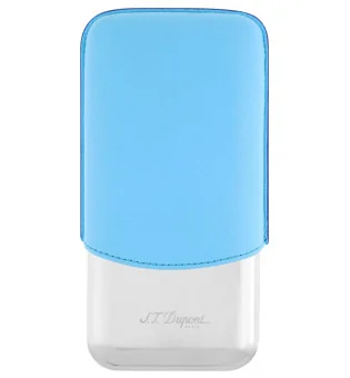 S.T. Dupont szivartok 3 szivarhoz, türkiz króm 183364