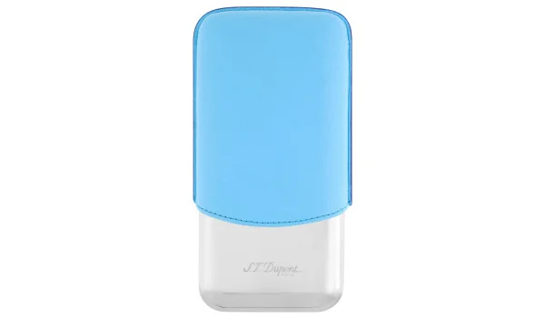 S.T. Dupont szivartok 3 szivarhoz, türkiz króm 183364