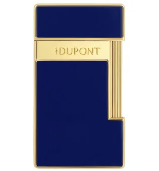 S.T. Dupont Slimmy öngyújtó kék lakk arany 028225