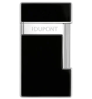 S.T. Dupont Slimmy öngyújtó fekete lakk króm 028221