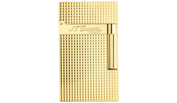 ST Dupont Ligne 2 16284 Gyémántfejű Öngyújtó - Sárgaarany