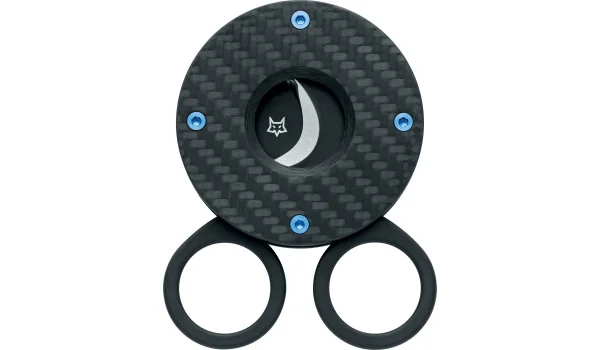 Fox szivarvágó olló The Circle fekete karbon 743 3KT