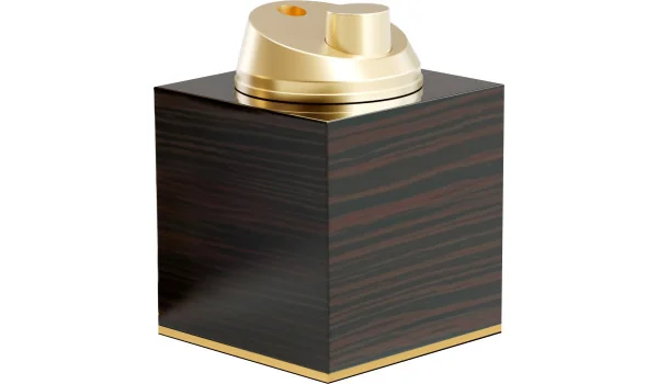 adorini asztali jet öngyújtó magasfényű ébenfa arany