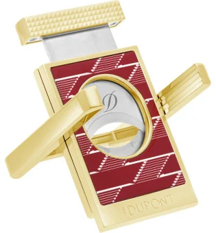 S.T. Dupont vágó és szivarállvány Monogram 1872 Bordeaux piros 003478