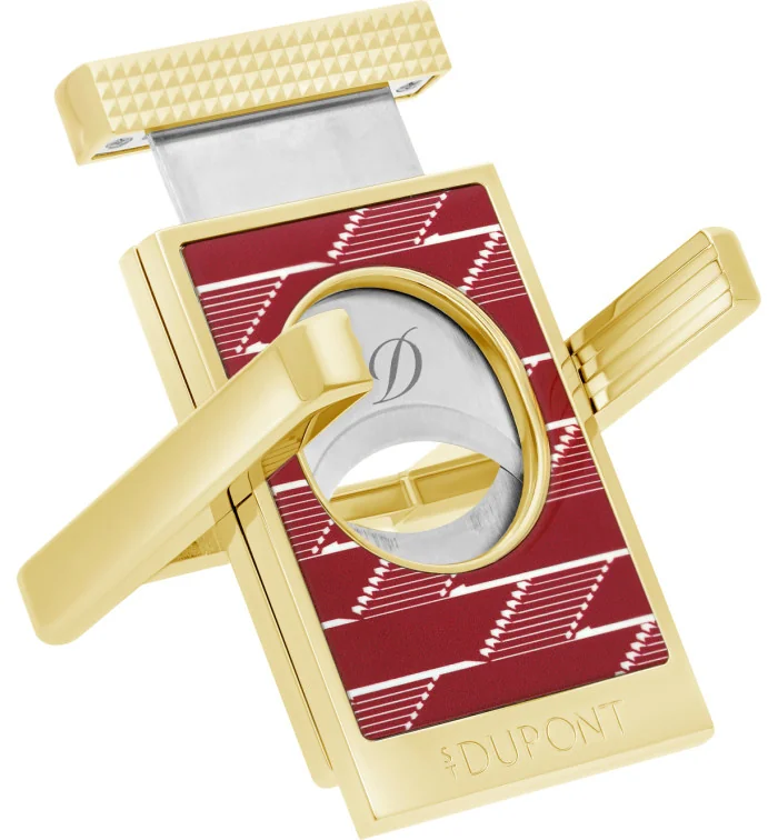 S.T. Dupont vágó és szivarállvány Monogram 1872 Bordeaux piros 003478