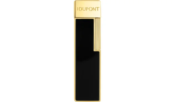 S.T. Dupont Twiggy öngyújtó fekete lakk arany 030112