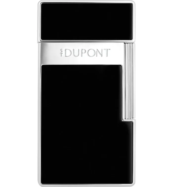 S.T. Dupont Biggy öngyújtó fekete lakk króm 025221