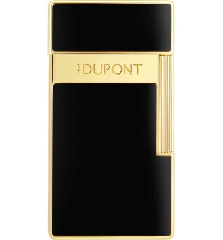 S.T. Dupont Biggy öngyújtó fekete lakk arany 025222