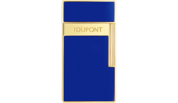 S.T. Dupont Biggy öngyújtó kék lakk arany 025225