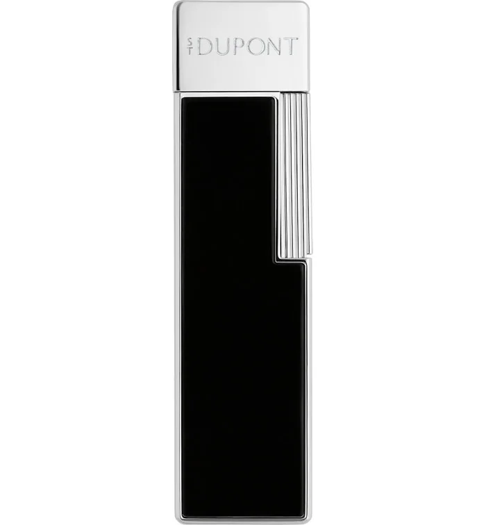 S.T. Dupont Twiggy öngyújtó fekete lakk króm 030111