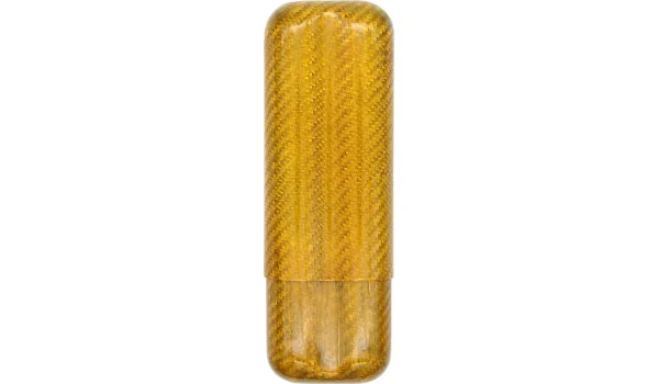 Szénszálas szivar tok arany 2 szivarhoz 57 gyűrűs mérővel kép 2