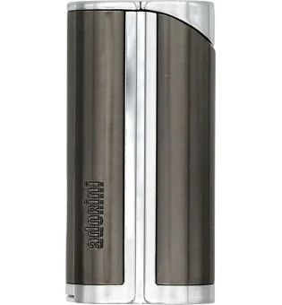 adorini Single Jet Curve öngyújtó Gunmetal, szivarlyukasztóval együtt.