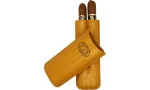 Partagas mustárszínű bőr szivartok 2 szivarhoz