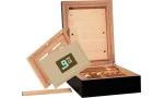 BigSmoke Mini fekete humidor, Boveda 72%-os csomaggal