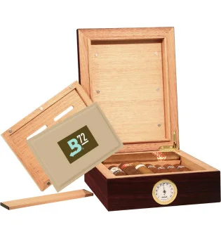 BigSmoke Mini barna humidor, Boveda 72%-os csomaggal