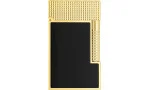 S.T. Dupont Le Grand öngyújtó fekete lakk, sárgaarany és Diamondhead kivitelben, C23790CL
