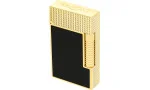 S.T. Dupont Le Grand öngyújtó fekete lakk, sárgaarany és Diamondhead kivitelben, C23790CL