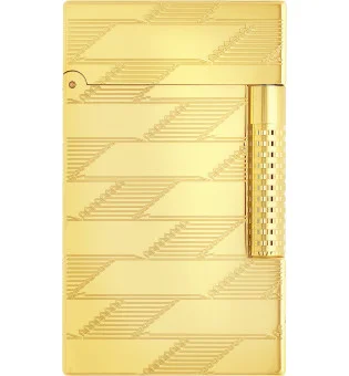 S.T. Dupont Le Grand öngyújtó sárgaarany guilloché monogrammal, C23178