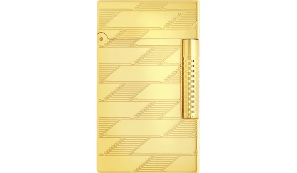 S.T. Dupont Le Grand öngyújtó sárgaarany guilloché monogrammal, C23178
