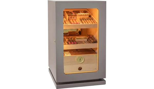 adorini Humidor Lumina Grande Deluxe világosszürke
