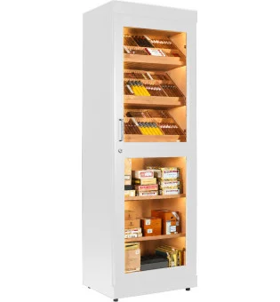 adorini Roma Humidor Szekrény Elektromos Párásítóval - Fehér